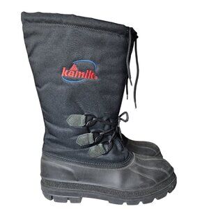 Kamik Canuck Waterproof Winter Boots Black Men's Size 10